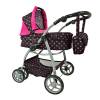 Wózek nowy dla lalek  model 8 funkcyjny  z nosidłem, kołderką i poduszką/9662